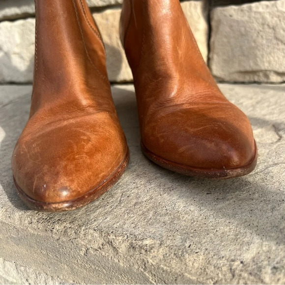 FRYE western style zip up ankle bootie Sz 9M - Picture 5 of 12